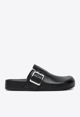 Loewe Ease Buckle Leather Clogs Black LLSS465X03LE/Q_LOEW-1100