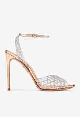 Aquazzura Lumiere 105 Crystal-Embellished Sandals LMEHIGS0-PSYPET PETAL