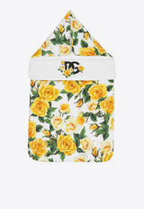Dolce & Gabbana Kids Baby Girls Rose Print Sleep Bag LNJAD5 G7K6O HA3VO Multicolor