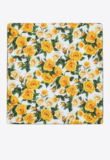 Dolce & Gabbana Kids Baby Girls Rose Print Blanket LNJAE7 G7K6P HA3VO Multicolor
