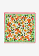 Dolce & Gabbana Kids Babies Lemon and Orange Print Blanket LNJAE7 G7M6F HV5AN Multicolor