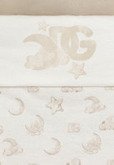 Dolce & Gabbana Kids Baby Boys Moon and Stars Print Baby Nest White LNJAG5 G7O1O HA5LC