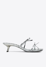 Loewe Petal 45 Metallic Leather Sandals Silver LPET465X04LE/Q_LOEW-1160
