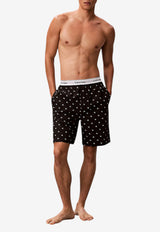 Calvin Klein Diamond Logo Lounge Shorts Black LV00NM2832PCS_BLACK