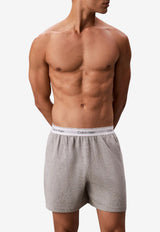 Calvin Klein Logo Waistband Pajama Shorts Gray LV00NM2927P7A_GREY