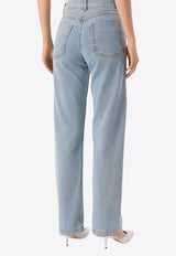 LOW CLASSIC Basic Straight-Leg Jeans Blue LW251PT23LU_DENIM