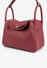 Lindy 30 in Rubis Clemence Leather with Palladium Hardware