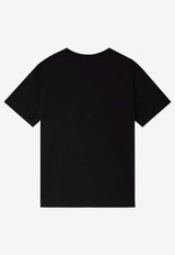 Casablanca Warped Logo Print T‑shirt Black M-SP26-JTS-001-04_BLACK