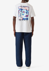 Casablanca Heat Map Logo Printed T‑shirt White M-SP26-JTS-001-07_WHITE