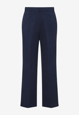 Casablanca Monogram Chino Pants Navy M-SP26-TR-379-02_NAVY