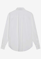 Brunello Cucinelli Monili Embroidered Buttoned Shirt White M0091MY516CO/R_CUCIN-C159
