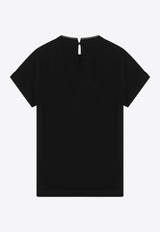 Brunello Cucinelli Pendant Crewneck T-shirt Black M0T18BD200CO/R_CUCIN-C159