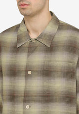 Our Legacy Linen-Blend Checked Shirt M2242BMCO/O_OLEGA-MS