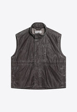 Our Legacy Vintage High-Neck Vest Brown M2251FABNY/Q_OLEGA-BR
