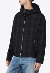 Our Legacy Riviera Plaid Check Zip-Up Jacket Brown M2251RBSCCO/Q_OLEGA-BLK