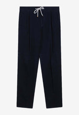 Brunello Cucinelli Corduroy Drawstring Pants Blue M279UE1710CO/R_CUCIN-C2517