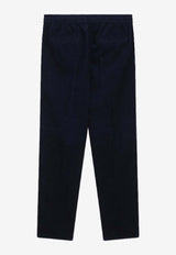 Brunello Cucinelli Corduroy Drawstring Pants Blue M279UE1710CO/R_CUCIN-C2517
