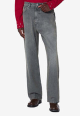 Our Legacy Straight-Leg Faded Jeans Gray M4255TASI/R_OLEGA-AD