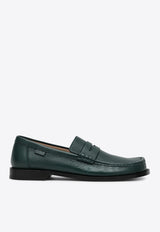 Loewe Campo Grained Leather Loafers Green M816290X46DE/Q_LOEW-6580