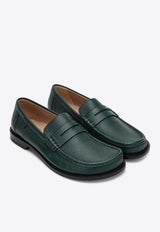 Loewe Campo Grained Leather Loafers Green M816290X46DE/Q_LOEW-6580