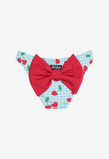 MC2 Saint Barth Kids Girls Madame Vichy and Cherries Bikini Bottom Multicolor MAD000101258H/Q_MC2-31