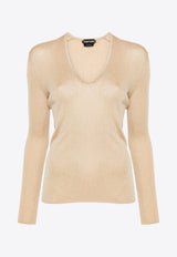 Tom Ford V-neck Knitted Sweater MAK1287-YAX623 JB750