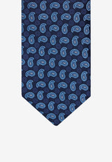 Etro Micro Paisley Silk Tie MASA0001-AQ084 S9883 Blue