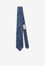 Etro Floral Jacquard Silk Tie Blue MASA0001-AQ234 S9883