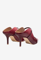 Malone Souliers Maureen 70 Gradient Embossed Leather Mules Pink MAUREEN 70-497 ROSEWOOD/ROSEWOOD