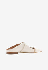 Malone Souliers Maureen Two-Tone Leather Flat Mules Beige MAUREEN FLAT 374 BUFF/CREAM