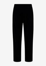 Casablanca Logo Patch Velvet Track Pants Black MAW25JTR30001_BLACK