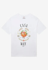 Casablanca Casa Way Orange Mascot Printed T-shirt Orange MAW25JTS00102_ORANGE
