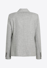 Brunello Cucinelli Double-Breasted Wool Jacket Gray MB1627414WO/R_CUCIN-C030