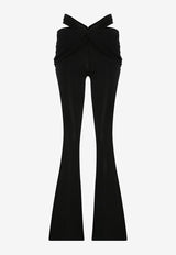 Mybestfriends Josie Flared Pants Black MBFPNT225_BLACK