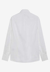 Brunello Cucinelli Long-Sleeved Buttoned Shirt White MBUC41718CO/R_CUCIN-C159