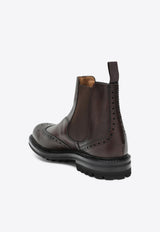 Church's Chelsea Leather Brogue Ankle Boots Brown MCENTYRELW9FQ/R_CHURC-F0VZW