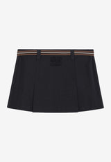 Miu Miu Pleated Mini Skirt Navy MG2406OOO12NS/Q_MIU-F0008