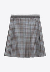 Miu Miu Pleated Check Midi Skirt Multicolor MG2467OOO17LX/R_MIU-F0OBD