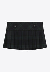 Miu Miu Tartan Check Pleated Wool Mini Skirt Multicolor MG2534OOO17V7/R_MIU-F0D3Z