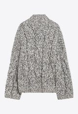 Brunello Cucinelli Cashmere-Blend High-Collar Sweater Gray MGR372904WS/R_CUCIN-CME31