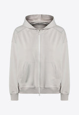 Brunello Cucinelli Monili Zip-Up Hooded Sweatshirt Beige MH827FB706CO/R_CUCIN-C4274