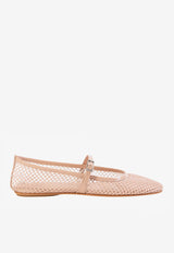 BLACK SUEDE STUDIO Mika Mesh Ballet Flats Nude MIKA_NUDE