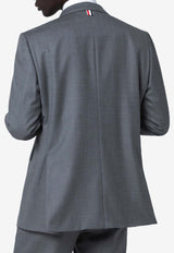 Thom Browne Single-Breasted Wool Blazer Gray MJC001A00626/S_THOMB-035