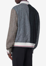 Thom Browne Colorblocked Wool Bomber Jacket Multicolor MJO099F05385/R_THOMB-996