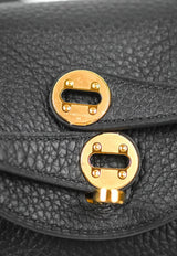 حقيبة ميني ليندي 20 من جلد توريليون كليمنس باللون الأسود مع أجزاء معدنية ذهبية
