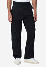 Represent Straight-Leg Cargo Pants Black MLM100096CO/R_REPRE-01