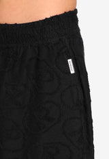 Represent Monogram Jacquard Terry Cloth Shorts Black MLM100291-01_BLACK
