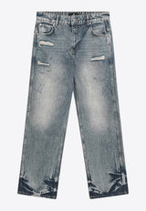 Represent Faded Straight-Leg Jeans Blue MLM61486DE/Q_REPRE-61