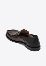Loewe Campo Croc-Embossed Leather Flap Loafers Brown MLSC290X01LE/R_LOEW-2999