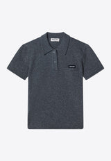 Miu Miu Logo Patch Polo T-shirt Gray MML01VOOO19DJ/S_MIU-F0480